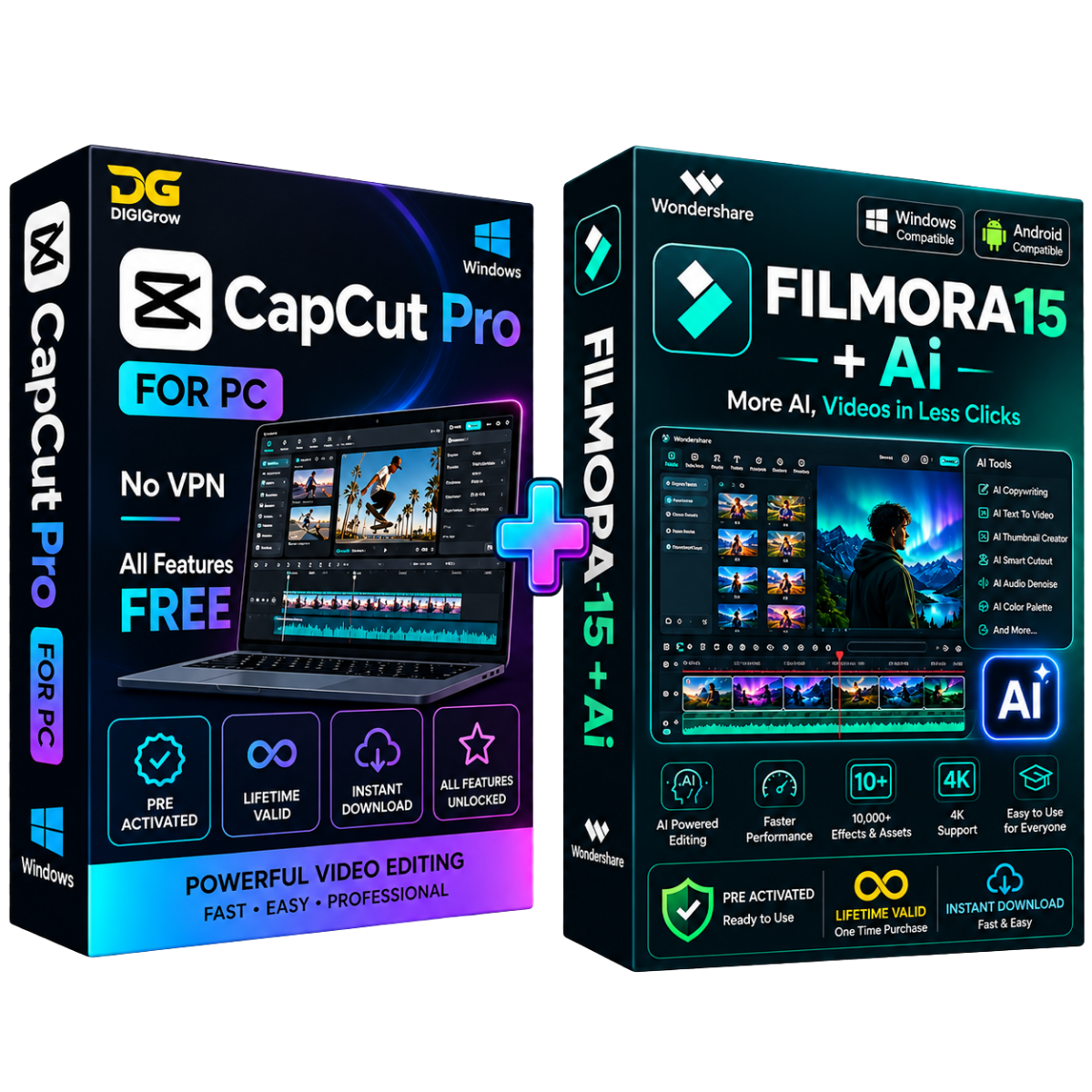 Capcut Pro + FILMORA-15