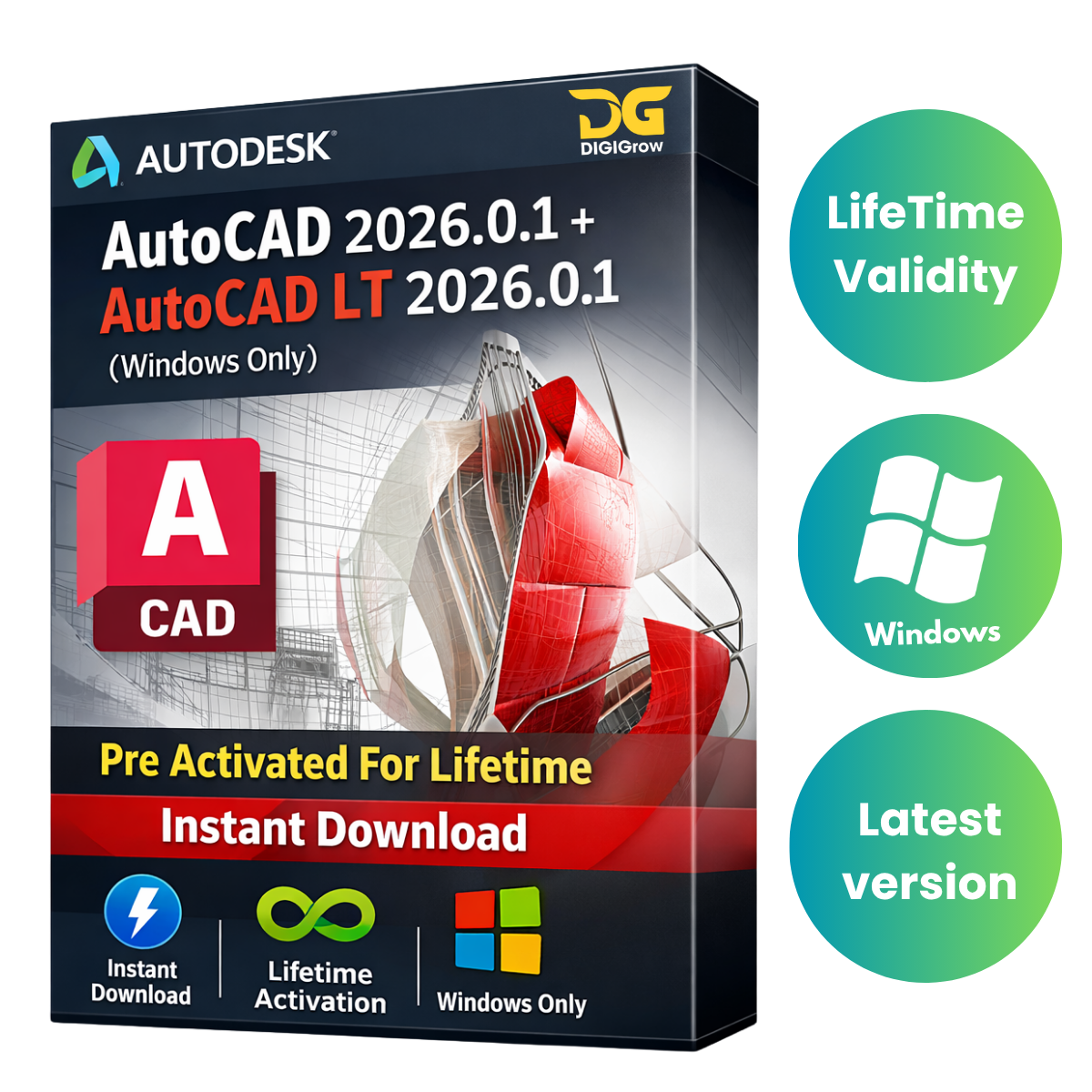 AutoCAD 2026.0.1 + AutoCAD LT 2026.0.1 (Windows Only)