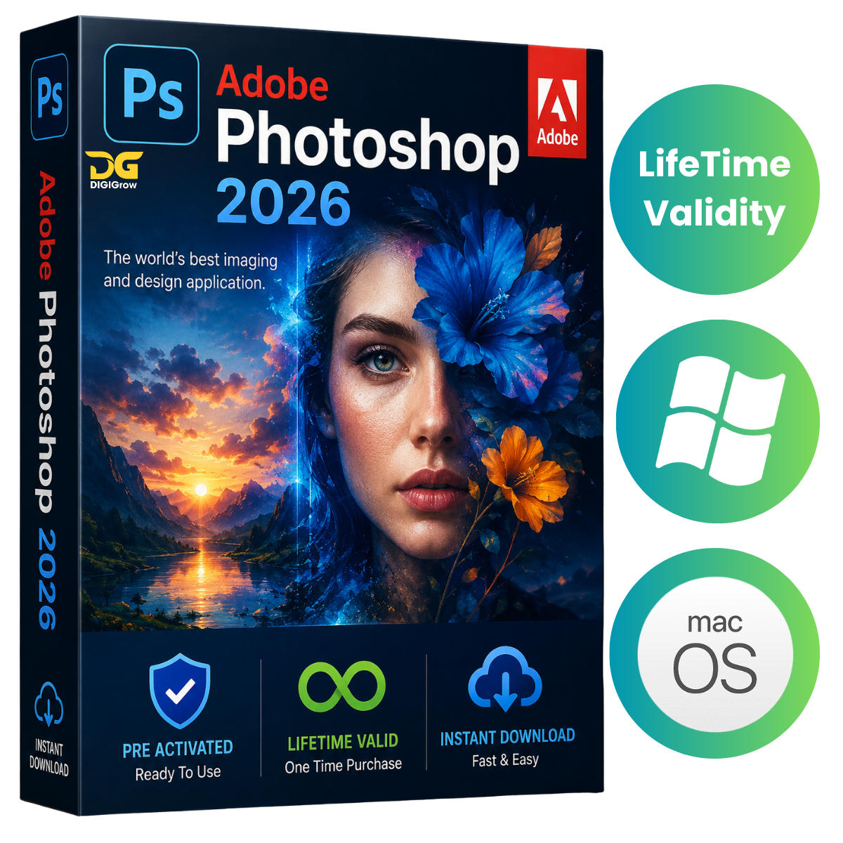 Adobe Photoshop 2026 (Windows + MacOS)